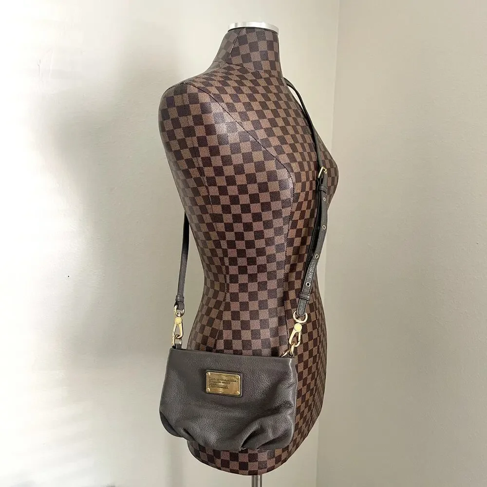 Marc by Marc Jacobs Classic Q Percy Cross Body Handbag Purse Faded Aluminum Gray